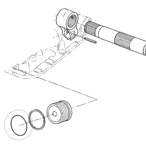 O-kroužek pro hydraulický píst tříbodového závěsu, 3A151-09850, 5-27-101-86, Kubota M9000, Kubota M 9000, 5,75 x 101,50, 90 x 10