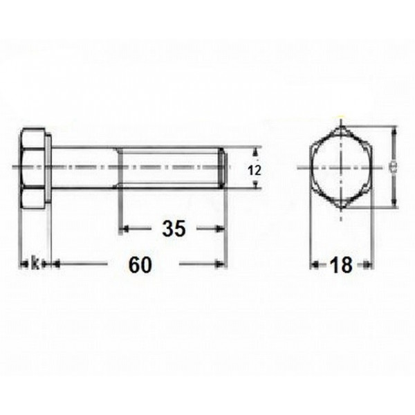 Vis M12x60, 5,6