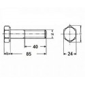 Śruba M16x85, twardość 8.8
