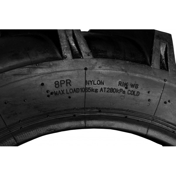 Agricultural tire 9.5-22 8PR 9.5x22 / sharp tread 40 mm / FIR