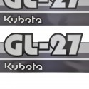 Kubota GL27 stickers