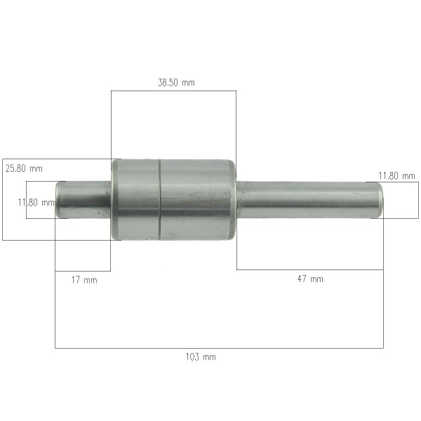 Water pump bearing / 26 x 103 mm / Iseki / Kubota / Yanmar / WPB-KHMi2
