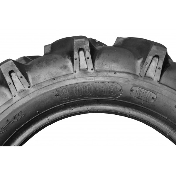 Pneu agricole 8.00-18 8PR - bande de roulement haute