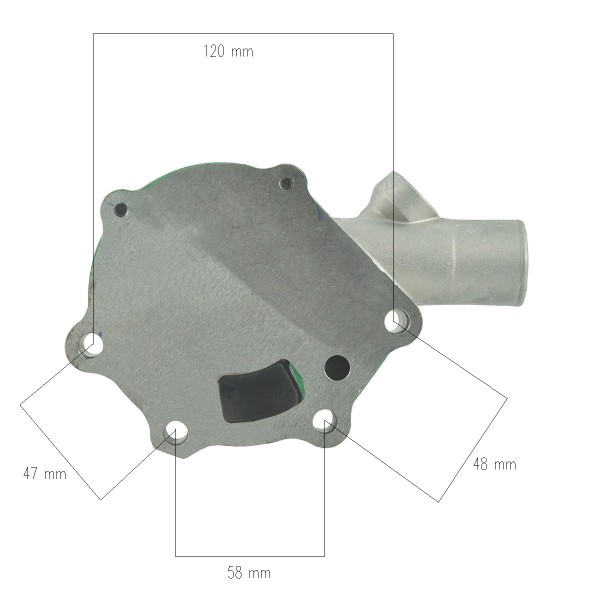 Pompa wody, MM409303, Mitsubishi K3A, Mitsubishi K3B, Mitsubishi K3D, Mitsubishi K3E, Mitsubishi K4E, Mitsubishi K4C, Mitsubishi