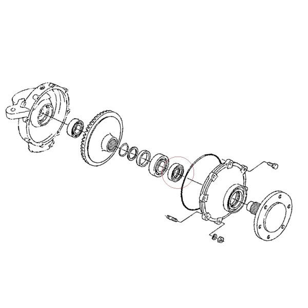 Uszczelniacz kasetowy 38440-43530, Kubota L2202, Kubota L2402, AQ8615P, 40x70x13, 40-70-13,  40x70x13,  40-70,  40x70,  70-40, 7