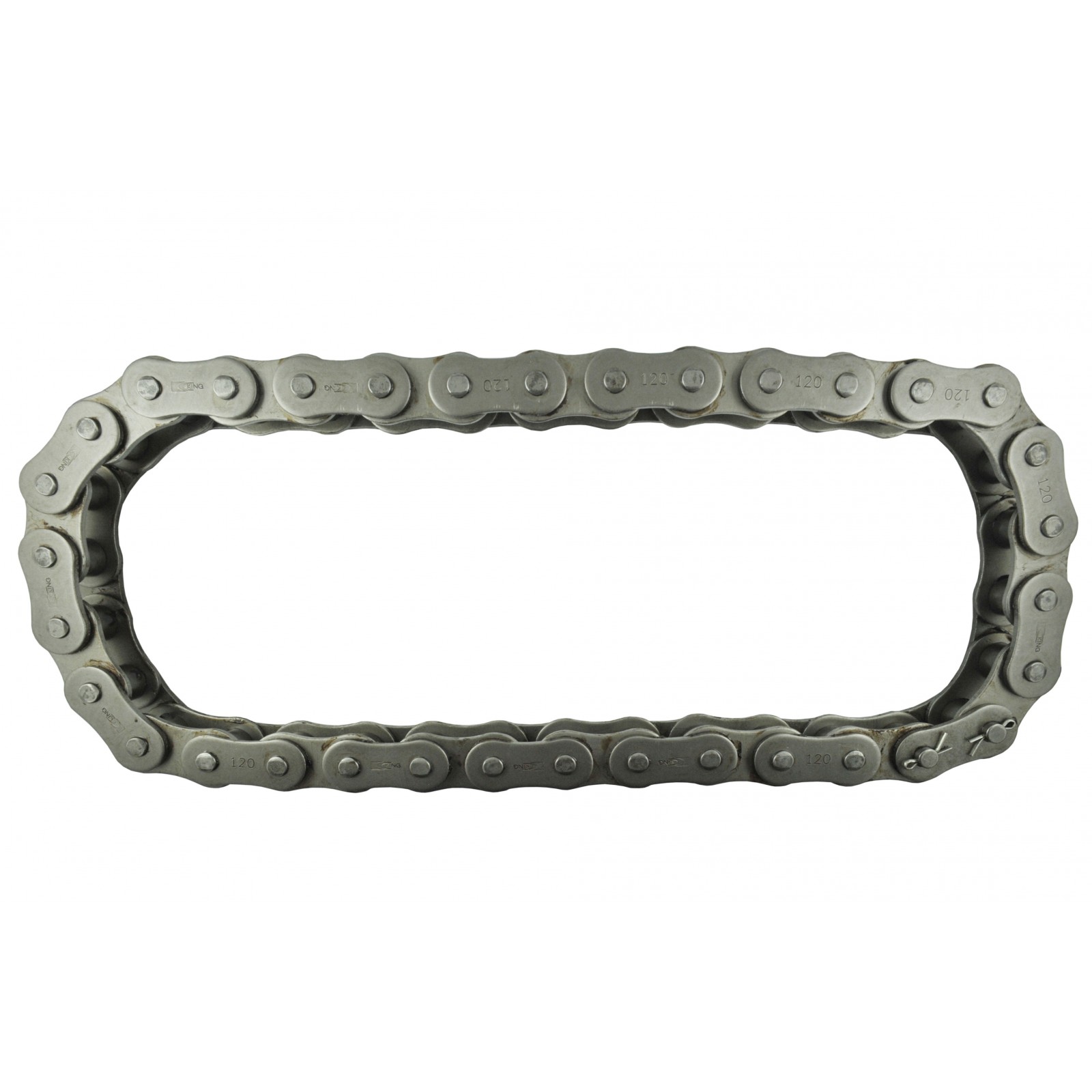 Chaîne pour motobineuse Kubota KRX182SP, 1290 mm Kubota L4508-4708, No.120, 17 maillons