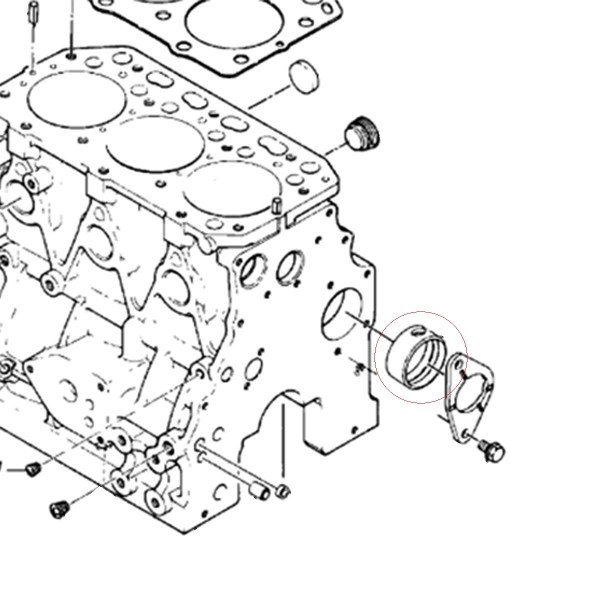 Ložisko vačkového hriadeľa 129795-02410, 129795-02411, 129795-02412, Yanmar 3TNE78, Yanmar 3TNV82, Yanmar 3TNE84, Yanmar 3TNV84,