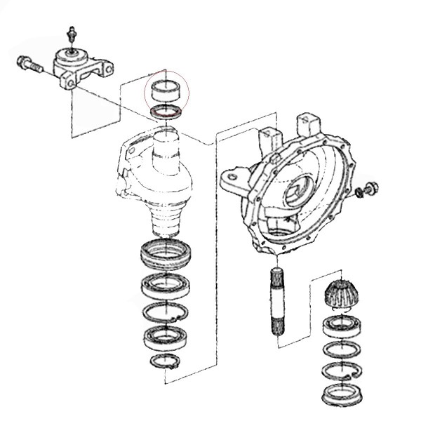 Posuvné pouzdro, dorazové pouzdro, 3A021-43370, 6-14-110-01, Kubota L4540, Kubota M5000, Kubota M5700, Kubota M6040, Kubota M820