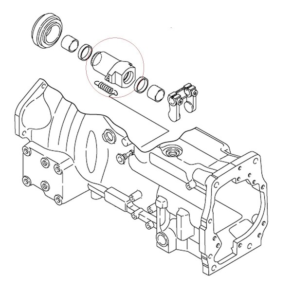 Podpěra ložiska spojky / Ø37 mm / Yanmar EF453T / Yanmar 4TNV88 / 1A7780-22220 / 5-15-247-41