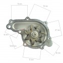 Bomba de agua, 1G772-73430, 1G772-73032, 1G772-13122, 6-15-111-04, Kubota V3307, Kubota M6040, Kubota M7040