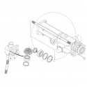 Arbre de transmission de l'essieu avant, 24T x 24T, 415 mm, 3A021-43210, 5-18-114-19, Kubota M4700, Kubota M5000, Kubota M5400,