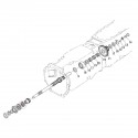 Piñón, 18T, 22T, 38240-21540, 5-19-114-03, 38240-2154-0, Kubota L1802, Kubota L2002, Kubota L2202, Kubota L2402