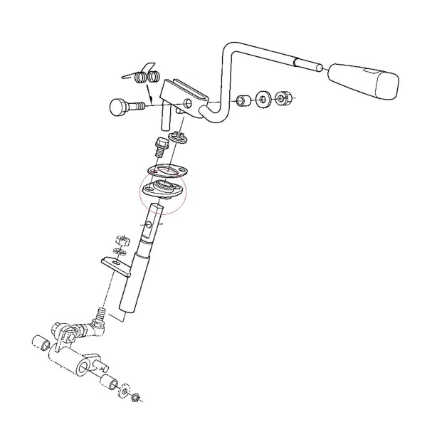 Support de levier de marche arrière, TA040-43870, 5-23-106-07, Kubota L3010, Kubota B7040, Kubota M9540, support, montage