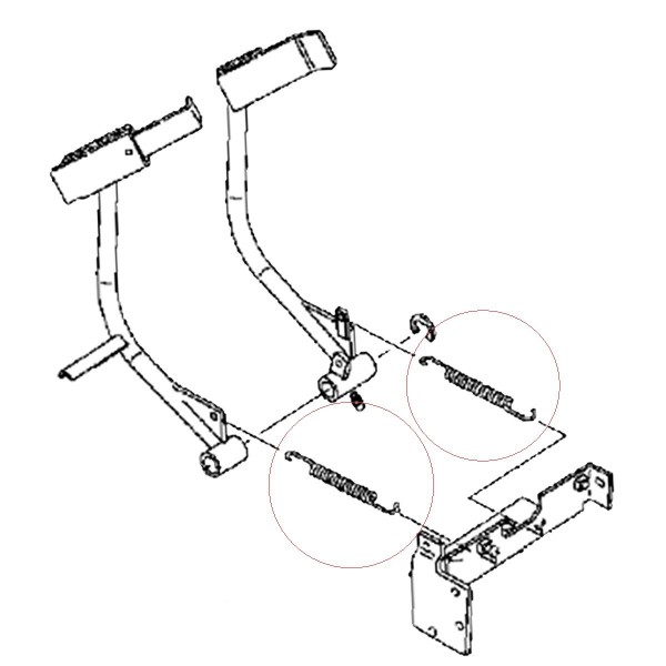 Cub Cadet EX450 Pedalrückholfeder, 198240-37510, 5-25-101-25