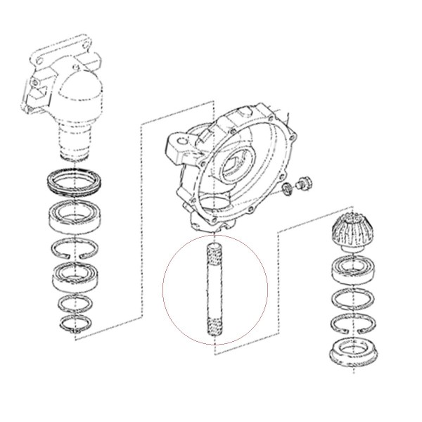 Arbre 24T Kubota TC402-12720 L3301 L3302 L3408 L3901 L3902 5-01-208-14