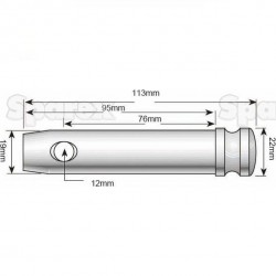 Čap 19x113 mm kat.1