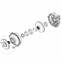 Náboj kola 180 mm / 25T / Yanmar EF352T / Cub Cadet EX3200 / 198200-14110 / 6-18-123-03