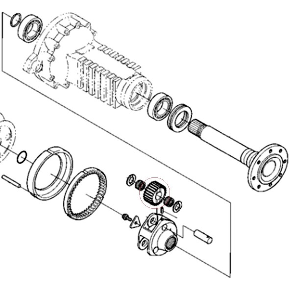 Rozeta 26T / Kubota M9000 / 1C020-22312 / 5-19-150-14