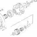 Agujas de caja de engranajes planetarios Yanmar EF453T, Cub Cadet EX450, 198320-33560, 6-20-101-02, Cub Cadet LX490