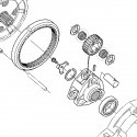 Kubota needle bearing, rear wheel drive shaft, 31x38x17 mm, 31 x 38 x 17 mm, 3C001-48350, 5-23-204-10, Kubota M6040, Kubota M704