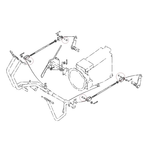 Čap brzdovej páky, čap spojkovej páky, 05122-50822, 5-25-102-37, Kubota B20, Kubota B2150, Kubota L3408