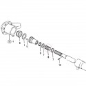 Center shaft connector spring, 198441-13370, 5-25-101-26, Yanmar EF453T