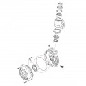 O-ring, front wheel hubs, final drive seal, Yanmar EF453T, Cub Cadet EX450, 24321-002200, 5-27-101-80, Sealing ring, O-ring seal