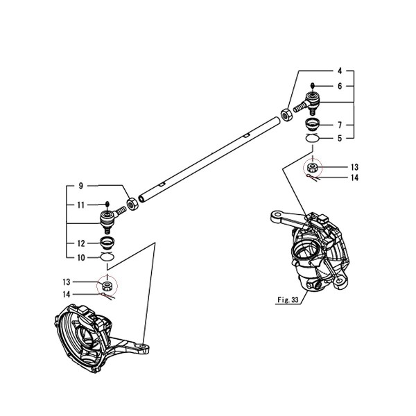Korunová matica M16 / Yanmar EF352T / EF393T