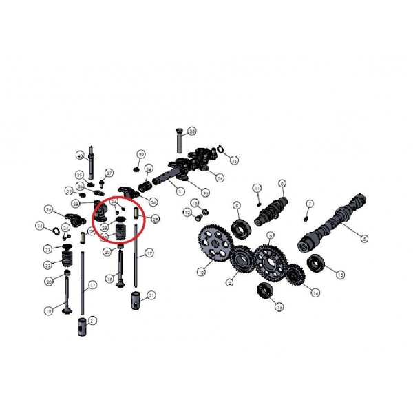 RETAINER valve spring holder