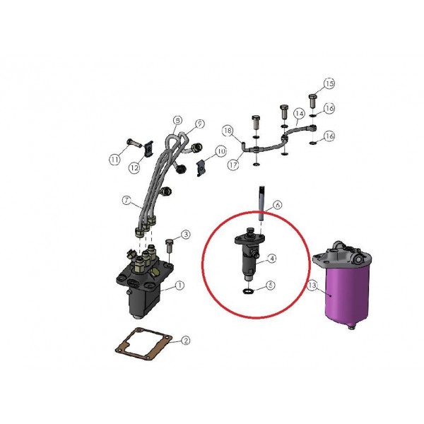Injecteur de carburant Mitsubishi VST