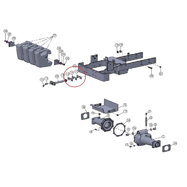 Podkładka dystansowa podwozia Mitsubishi VST