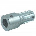 Adaptateur prise de force/arbre de prise de force / 1'-18T / 1-3 / 8'-6T / Mitsubishi MT1401 / MT1410 / MT1601 / MT1610 / MT1801