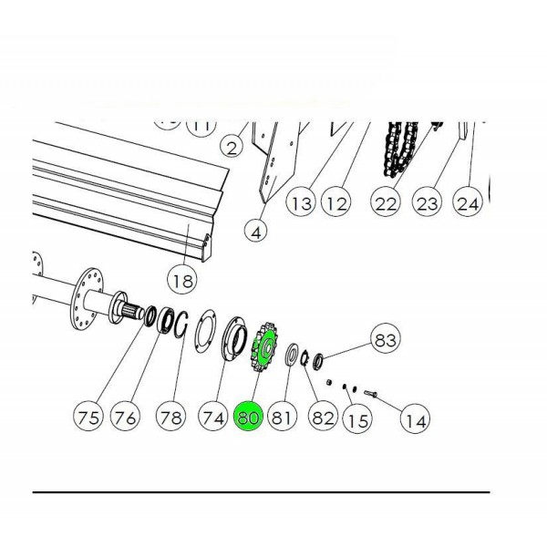 Veľké ozubené koleso pre kultivátor SB a iné - veľký regál