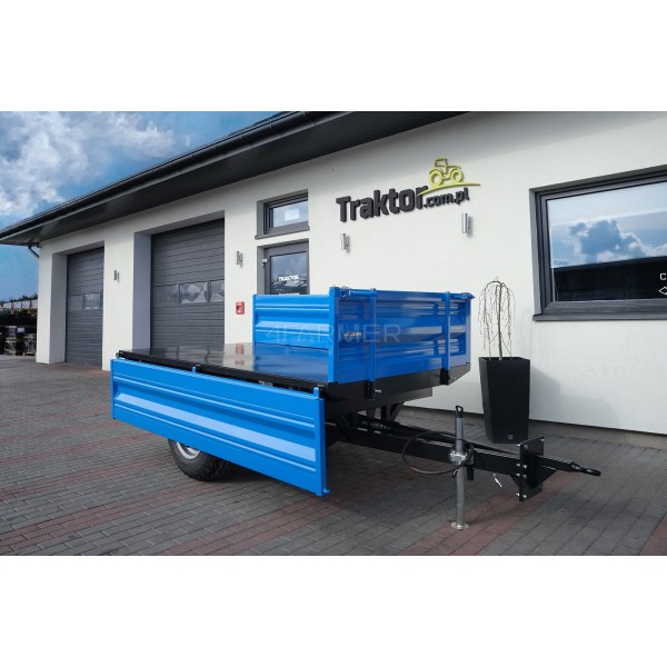 Single-axle agricultural trailer 2.5T with a 4FARMER tipper