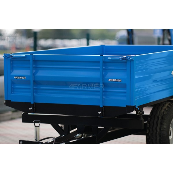 Single-axle agricultural trailer 2.5T with a 4FARMER tipper