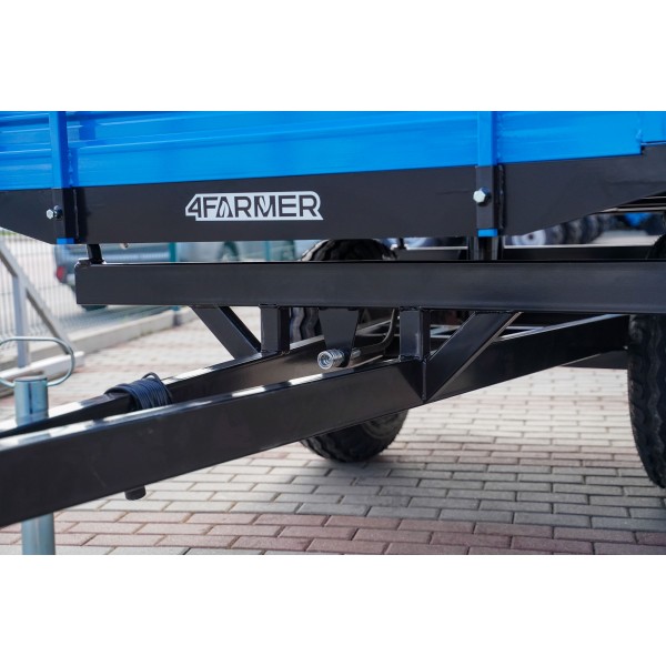 Single-axle agricultural trailer 2.5T with a 4FARMER tipper