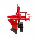 Single-furrow bed plow with 4FARMER regulation