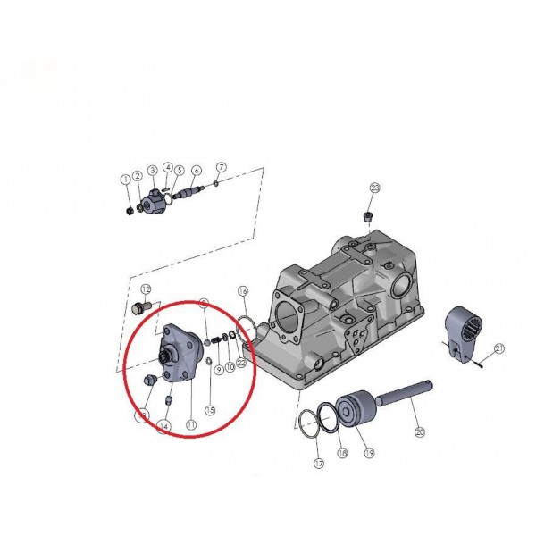 Lift cylinder head