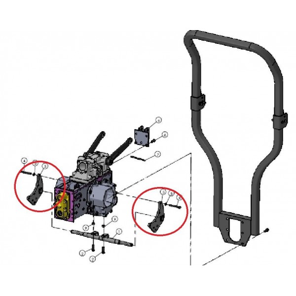 Support inférieur de levage Mitsubishi VST MT180/222/270