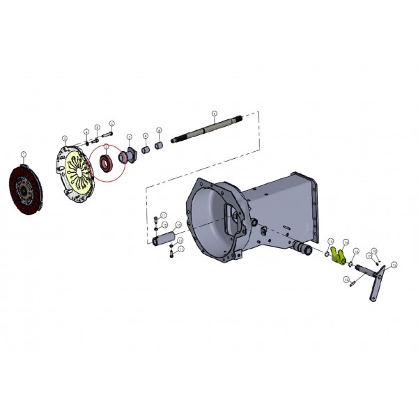 Łożysko oporowe / 40 x 70 x 20 mm / TG 1956-1 / VST MT180 / MT224 / MT270 / 11761015000 / BCA10C00150A0 | Traktor.com.pl