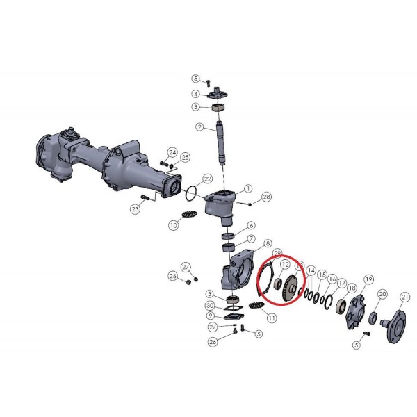 Łożysko zwolnicy przedniej Mitsubishi VST MT180/222/270