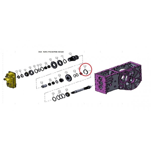 Mitsubishi VST MT180/222/270 vnútorný segerový krúžok