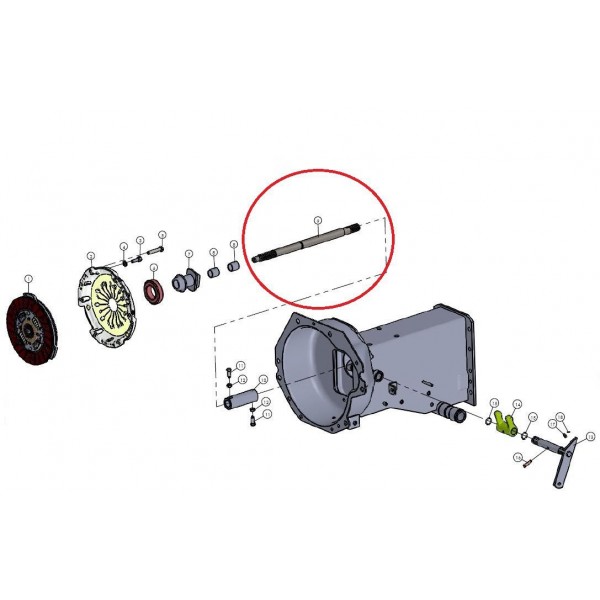 Mitsubishi VST MT180/222/270 Kupplungswelle