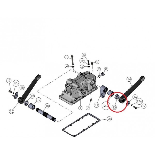 Těsnění zvedací ramene Mitsubishi VST MT180/222/270