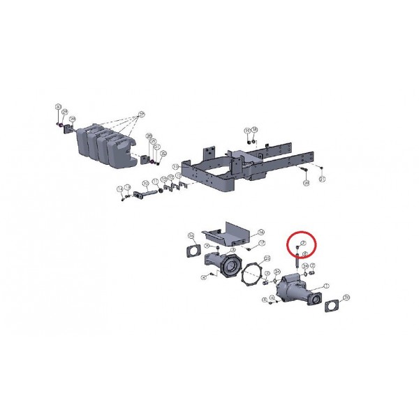 Bouchon de ventilation d'essieu avant Mitsubishi VST MT180/222/270