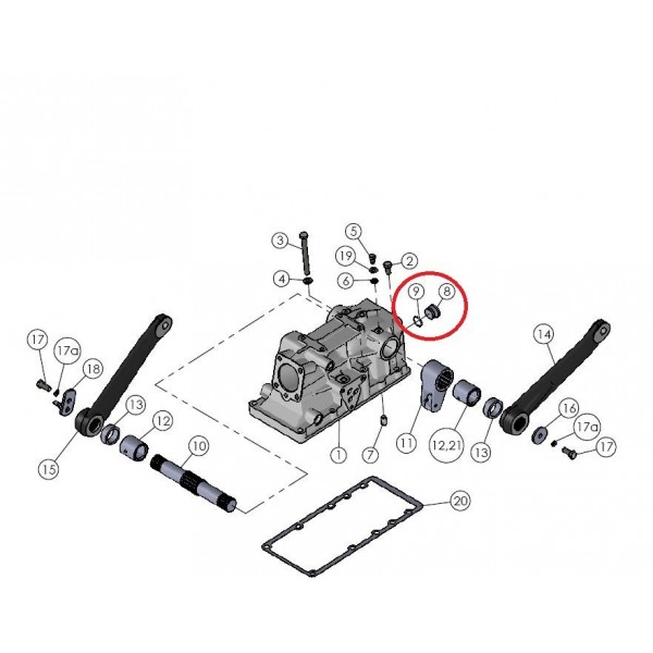 Tapa del tapón de elevación / Mitsubishi VST MT180 / 224 / 270