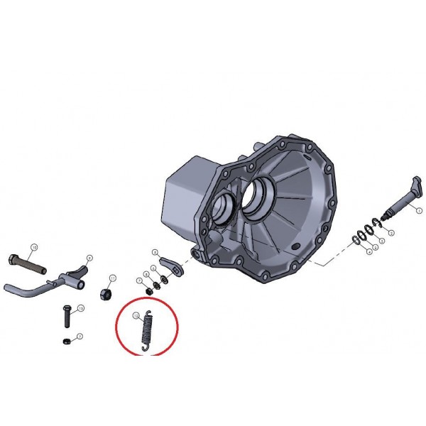 Sprężyna sprzęgła / Mitsubishi VST MT180 / MT224 / MT270 / BCA12C00750A0 | Traktor.com.pl