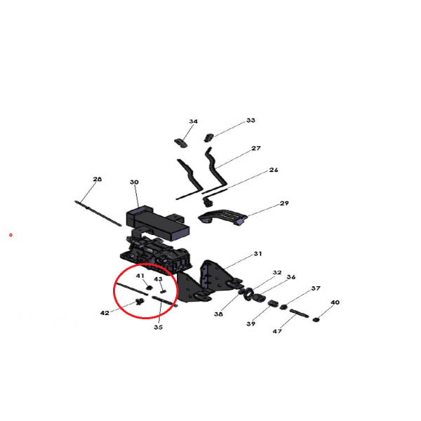 Mitsubishi VST Lift Rod Bracket