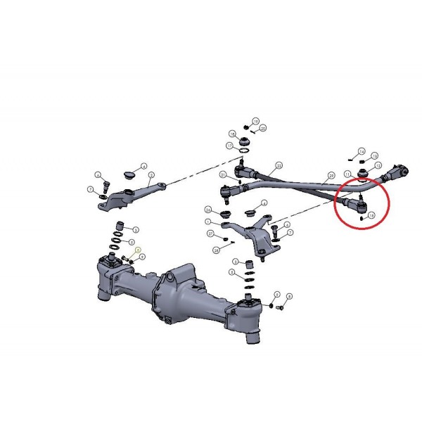 Kalamitka do przedniej osi Mitsubishi VST