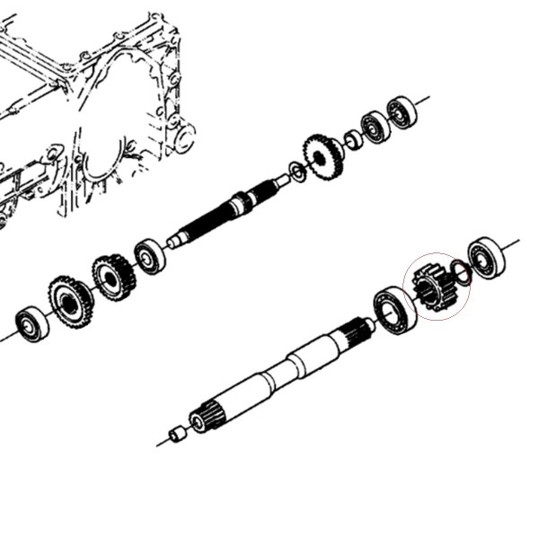 Pignon de prise de force 66706-14530 17T 18T 59 mm Kubota B1-14 B1-15 B1200 B1400 B5200 B6100 B7100